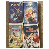 4 Walt Disney VHS Movies NICE Condition