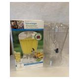 NIB 3 Gal. Beverage Dispenser W/Ice Cylinder