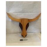 Wood Longhorn Wall Hanging
