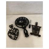 3 Vintage Kitchen Trivets