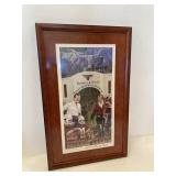 Darrell Royal Signed TX Longhorn Print COA