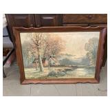 Vintage Robert Wood Framed Print