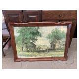 Vintage Robert Wood Framed Print