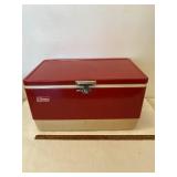 Vintage Red Coleman Cooler
