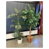 2 Large Artificial Plants