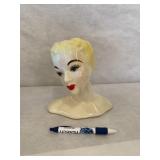 Large Vintage Head Vase Planter