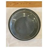 Vintage Gray Enamelware Serving Bowl