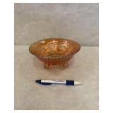 VTG Carnival Glass Footed Dish