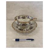 2 Pcs Vintage Napco Violets Plate & Bowl