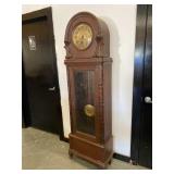 Antique Carved Grandmother Clock