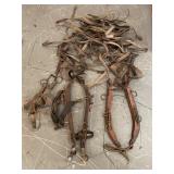 Huge Lot Mule Collars & Tack