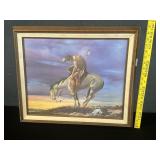 End of A Trail Lithograph Michael J, Meketi