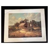 1981 Larry Dyke Lithograph Country Memories