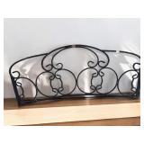 Black Wrought Iron Metal Headboard