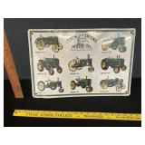 John Deere Tractor Metal Sign