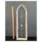 Vintage Arch Wood & Metal Window
