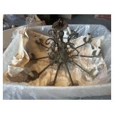 10 Arm Brass Chandelier