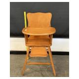 Vintage Wood High Chair