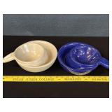 2 Ceramic Soup and Cracker Bowls