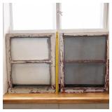 2 Antique Wood Screens