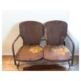 Antique Double Metal Patio Chair