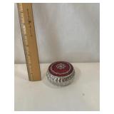 Enameled Top Box Full of Vintage Monopoly Pieces