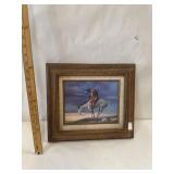 Small Framed Print End Of The Trail 12X12