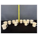12 Fire King Butterscotch Milk Glass Coffee Cups