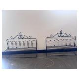 2 Large Metal Wall Shelves