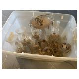 Vintage Glass Prism Ceiling Chandelier