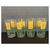 4 Hazel Atlas Atomic Mid Century Glasses
