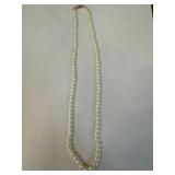 Vintage 14K Gold Clasp Freshwater Pearl Necklace