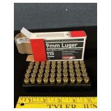 9 mm Lugar Box of 50 Cartridges