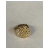 14K Solid Gold Nugget Ring SIze 9.5 (7.6 Grams)