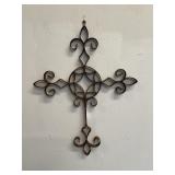 Vintage Metal Cross 16 x 20