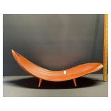 Vintage Teakwood Canoe Bowl Center Piece Vintage Teakwood Canoe Bowl Center Piece