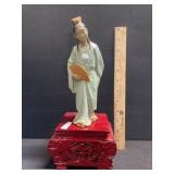 Hand Painted Geisha Porcelain Figurine Hand Painted Geisha Porcelain Figurine