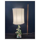 Vintage Metal Sculptured Rose Base Lamp 32" Vintage Metal Sculptured Rose Base Lamp 32"