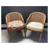 2 Mid Century French Riviera Cane Bamboo Chairs 2 Mid Century French Riviera Cane Bamboo Chairs