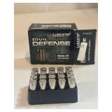 Box Of Civil Defense 9mm Led Free 50 Grain Box Of Civil Defense 9mm Led Free 50 Grain