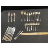 Lot of Antique Silver Plate Flatware Lot of Antique Silver Plate Flatware