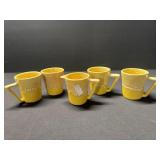 Set of Winant 4 Mugs & Creamer Mid Century Set of Winant 4 Mugs & Creamer Mid Century