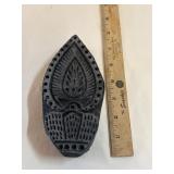 Vintage Hand Carved Wood Printing Stamp Vintage Hand Carved Wood Printing Stamp