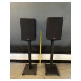 2 High Def Yamaha Speakers W/ Stands 2 High Def Yamaha Speakers W/ Stands