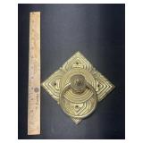 Vintage Heavy Brass Door Knocker Or Pull Vintage Heavy Brass Door Knocker Or Pull