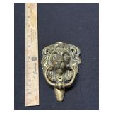 Vintage Heavy Brass Lion Door Knocker Vintage Heavy Brass Lion Door Knocker