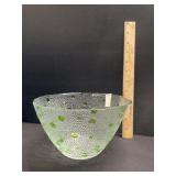1970 Asteroid Frost Glass Serving Bowl 1970 Asteroid Frost Glass Serving Bowl