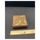 Hand Made Box Brass Inlaid India Hand Made Box Brass Inlaid India