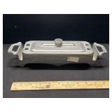 1974 Cast Aluminum Desk Set Organizer 1974 Cast Aluminum Desk Set Organizer