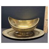 Antique 19th Century Begging Bowl W/ Footed Base Antique 19th Century Begging Bowl W/ Footed Base